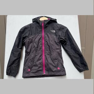 THE NORTH FACE Girls Jacket Eco Thermoball Parka Hooded Full Zip 7/8 Gray /Pink